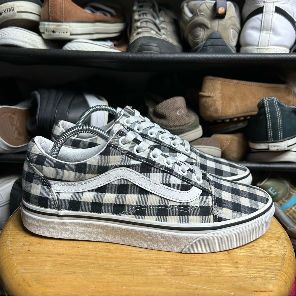 Vans old skool gingham black white plaid